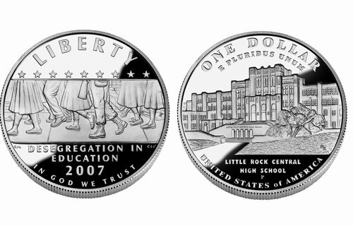 Central High School Desegregation 50th Anniversary Silver Dollar