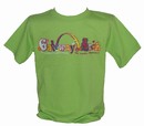 Youth T-Shirt: Arch Glitter- Lime