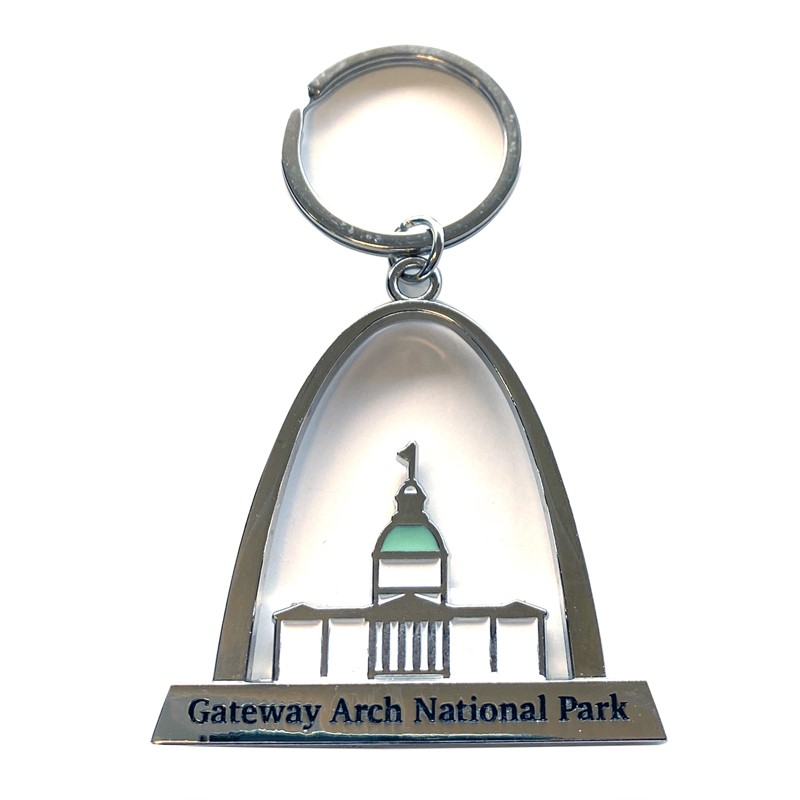 Gateway Arch Silver Plate Replica Keychain | Jefferson National Parks  Association