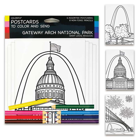 Colorpix Postcards: Gateway Arch 3300