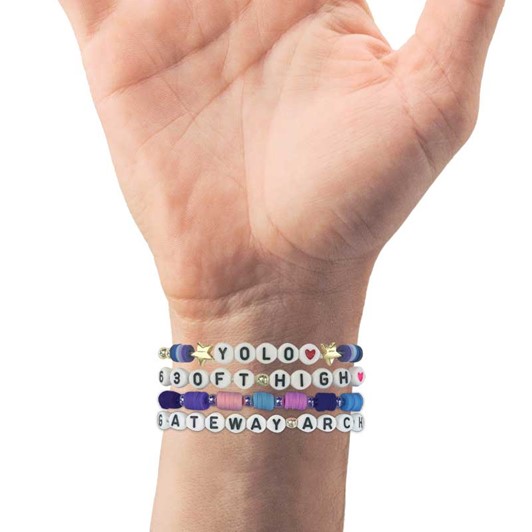 Gateway Arch "Yolo" Beaded Stretch Bracelets 29410