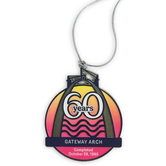 Gateway Arch 60th Anniversary Ornament 354