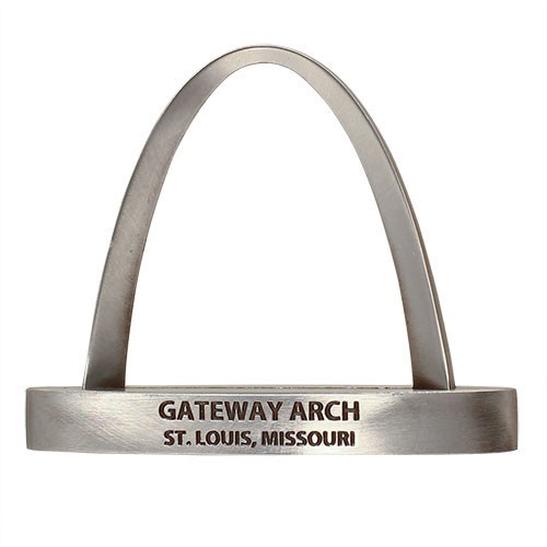 Gateway Arch Silver Plate Replica Keychain | Jefferson National Parks  Association