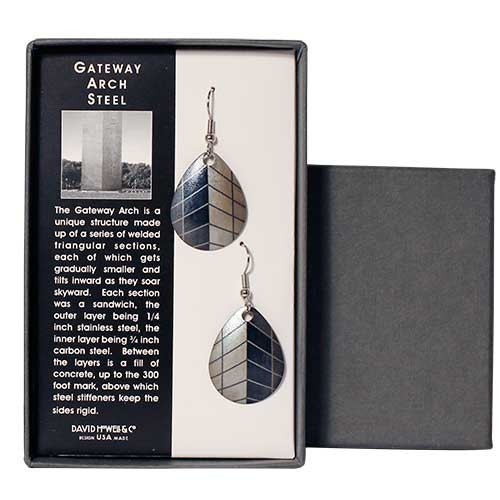 Gateway Arch Steel Earrings 345