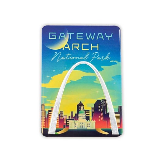 Gateway Arch National Park foil accent magnet 628