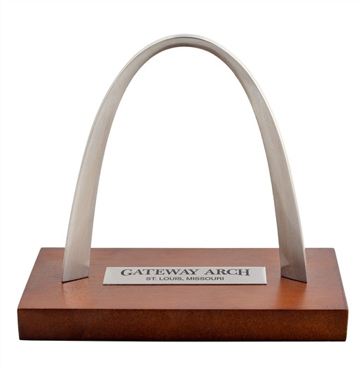 Arch Replica Metal with wooden base 55