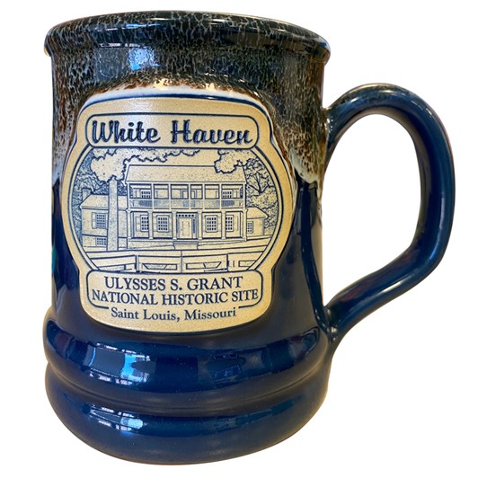 Grant White Haven Pottery Mug Ramsey Blue 27090