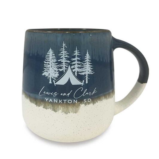 Lewis & Clark Blue Speckled Bottom Barrel Mug 27361