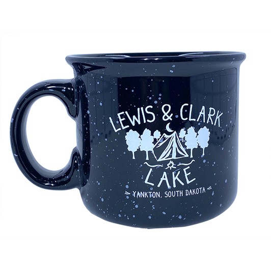 Lewis & Clark Lake Ceramic Camp Mug - Black 27362