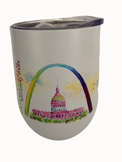 Gateway Arch Watercolor Wine Tumbler 27227