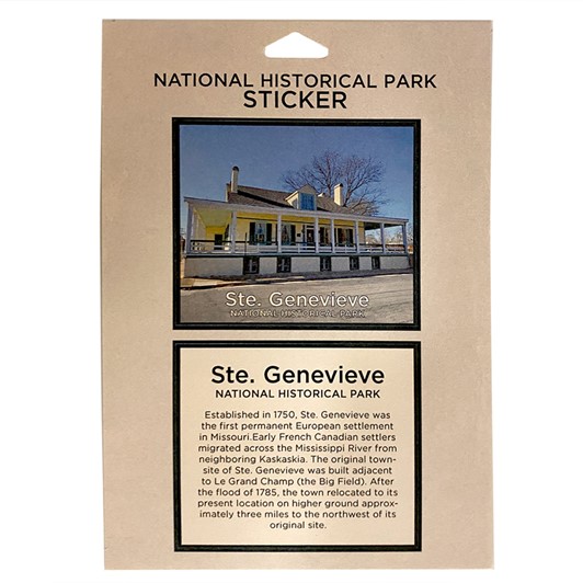 Ste Genevieve National Historical Park Passport Book Sticker 260