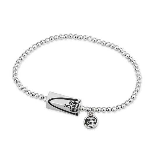 Louis Vuitton Silver and Black Charm Bracelet