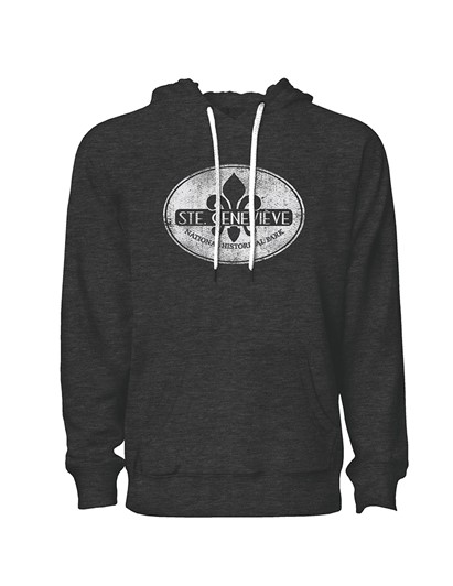 Ste. Genevieve Logo Charcoal Hooded Sweatshirt 28832