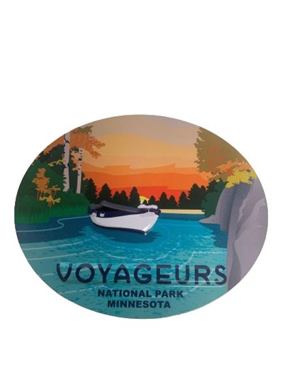 Voyageurs Sunset Retro Magnet 27050