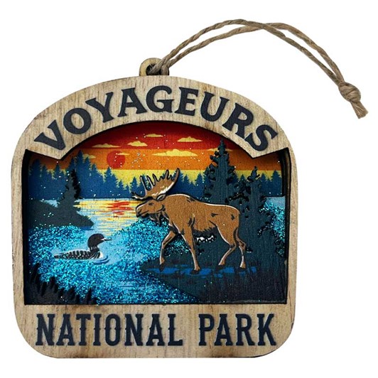 Voyageurs 3D Wood Ornament 28081