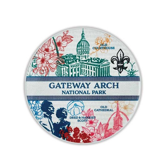 Gateway Arch Icons Ceramic Coaster 27667