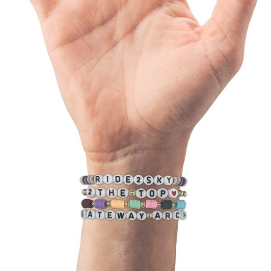 Gateway Arch "Ride to Sky" Beaded Stretch Bracelets 29417