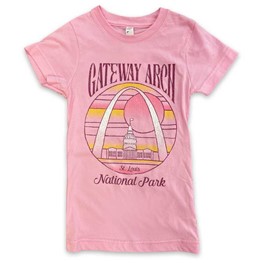 Children's T-Shirt: St. Louis Arch- White