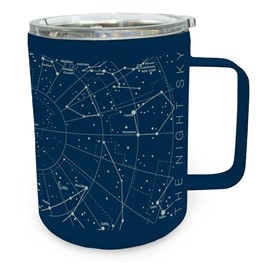 Night Sky Coffee Tumbler with Lid
