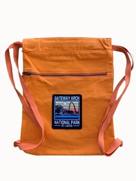 Gateway Arch Orange Cinch Bag