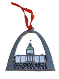 Gateway Arch Plated Ornament