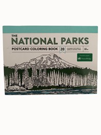 National Parks Postcard Coloring Book