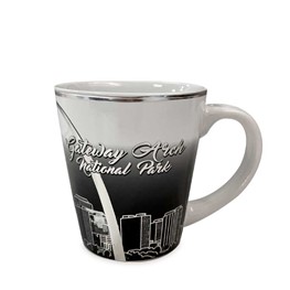 Gateway Arch National Park Silver Accent Mug